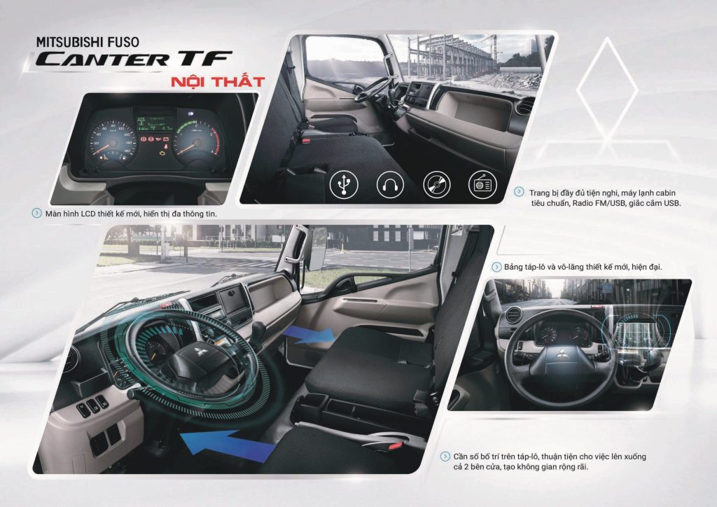 GIÁ XE TẢI FUSO 2 TẤN MITSUBISHI FUSO CANTER TF4.9 E5 2025